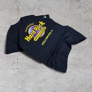 Mens Black Hard Rock Cafe Hollywood Florida t shirt size Mens small